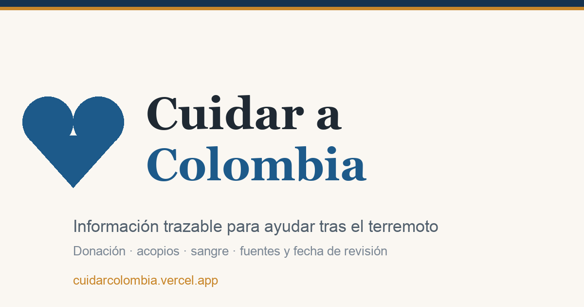 Cuidar a Colombia